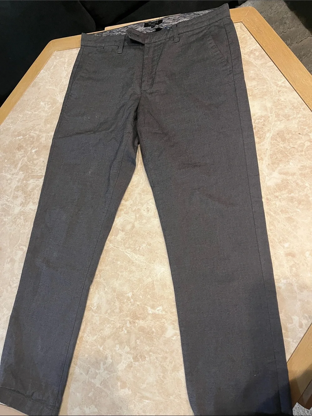 Ted Baker Men's Charcoal Dress Pants
